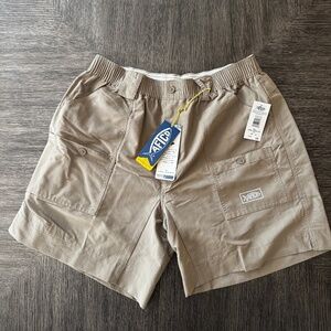 Men's AFTCO Original Fishing Shorts Long 8 inch OAK  New MSRP $59